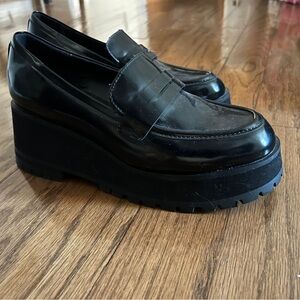BP Black Platform Loafers